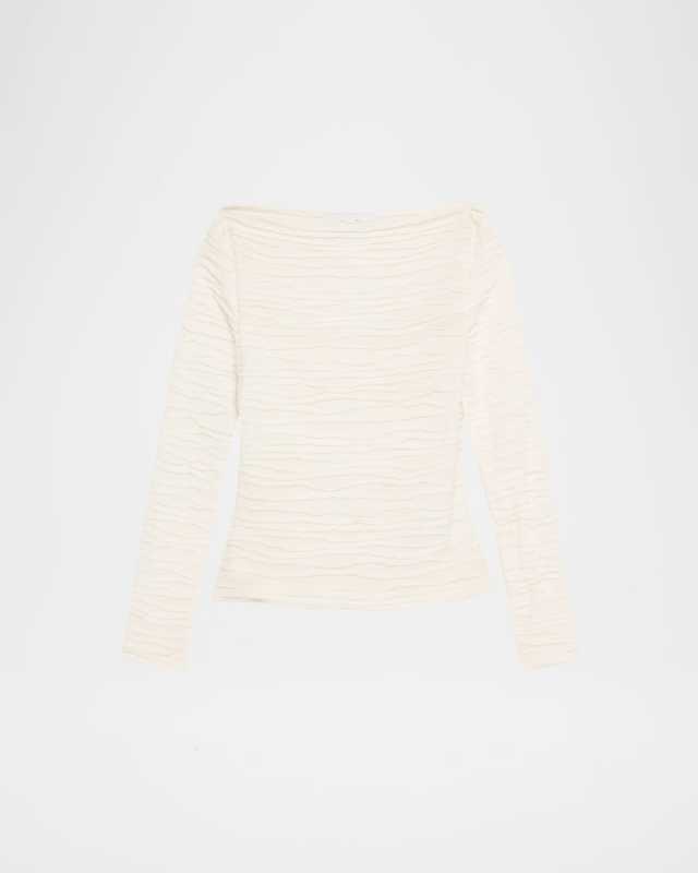 Paloma Long-Sleeve Textured Top